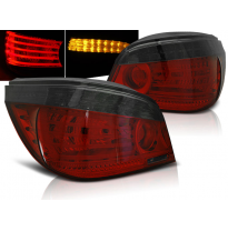 Pilotos Traseros Led Bmw E60 07.03-07 Rojo Ahumado Led