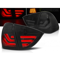 Pilotos Traseros Led Bmw E91 05-08 Ahumado Negro Led Bar