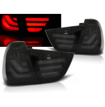 Pilotos Traseros Led Bmw E91 09-11 Ahumado Negro Led Bar