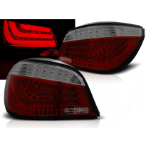 Pilotos Traseros Led Bmw E60 07.03-02.07 Rojo Ahumado Led Bar