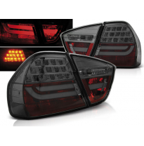 Pilotos Traseros Led Bmw E90 03.05-08.08 Ahumado Led Bar