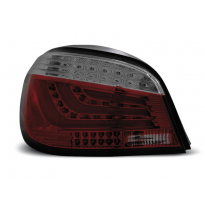 Pilotos Traseros Led Bmw E60 03.07-12.09 Rojo Ahumado Led Bar