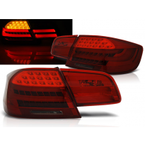 Pilotos Traseros Led Bmw E92 09.06-03.10 Rojo Ahumado Led Bar