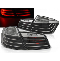 Pilotos Traseros Led Bmw F10 10-07.13 Negro Cromado Led Bar Lci Look