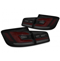 PILOTOS TRASEROS LED BAR HUMO NEGRO para BMW F10 10-16 con intermitente dinamico