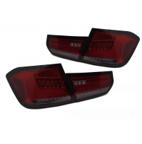 PILOTOS TRASEROS LED DE BARRA AHUMADA ROJAS INTERMITENTE DINAMICO aptas para BMW F30 11-15