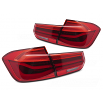 PILOTOS TRASEROS LED BAR INTERMITENTE DINAMICO ROJAS aptas para BMW F30 11-18