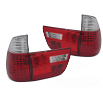 PILOTOS TRASEROS LED ROJO BLANCO compatibles con BMW X5 E53 09.99-10.03