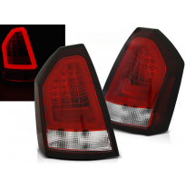 Pilotos Led Chrysler 300c 05-08 Rojo Blanco Led Bar