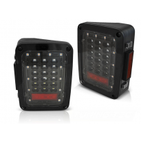 Pilotos Traseros Chrysler Jeep Wrangler Jk 07-18 Led Black
