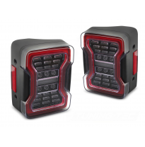 PILOTOS TRASEROS LED CHRYSLER JEEP WRANGLER JK 07-18 LED NEGRO