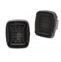 PILOTOS TRASEROS LED JEEP WRANGLER YJ 91-96 / TJ 96-06 LED AHUMADO