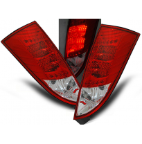Pilotos Traseros Led Ford Focus Mk1 10.98-10.04 Hatchback Rojo/Blanco Led