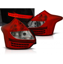 Pilotos Traseros Led Ford Focus 3 11-10.14 Hatchback Rojo/Blanco Led