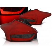 Pilotos Traseros Led Ford Focus 3 15-18  Hatchback Rojo Ahumado Led