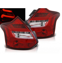Pilotos Traseros Led Ford Focus 3 11-10.14 Hatchback Rojo Blanco  Led Bar Intermitentes Dinamicos