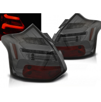 Pilotos Traseros Led Ford Focus 3 11-10.14 Hatchback Ahumado Led Bar Intermitentes Dinamicos