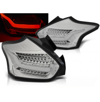 Pilotos Traseros Led Ford Focus 3 15-  Hatchback Cromado Intermitentes Dinamicos Led