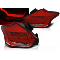 Pilotos Traseros Led Ford Focus 3 15-  Hatchback Rojo Blanco  Intermitentes Dinamicos Led