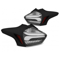 Pilotos Traseros Led Ford Focus 3 15-18 Hatchback Negro Intermitente Dinamico Led