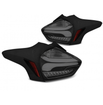 Pilotos Traseros Led Ford Focus 3 15-18 Hatchback Negro Ahumado Intermitente Dinamico Led