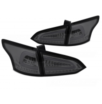 PILOTOS TRASEROS LED AHUMADOS INTERMITENTE DINAMICO compatibles con FORD FOCUS MK 3 SW 11-18