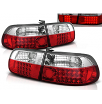 Pilotos Traseros Led Honda Civic 09.91-08.95 3d Rojo/Blanco Led