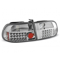 Pilotos Traseros Led Honda Civic 09.91-08.95 2d/4d Cromado Led