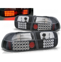 Pilotos Traseros Led Honda Civic 09.91-08.95 2d/4d Negro Led