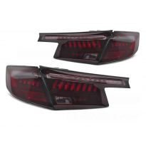PILOTOS TRASEROS LED AHUMADOS ROJOS PARA HONDA CIVIC XI 21-HATCHBACK