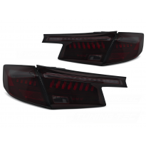 PILOTOS TRASEROS LED NEGRO ROJO AHUMADO para HONDA CIVIC XI 21-HATCHBACK