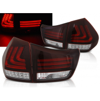 Pilotos Traseros Led Lexus Rx 330 / 350 03-08 Led Bar Rojo/Blanco Negro