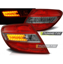 Pilotos Traseros Led Mercedes C-Klasa W204 Sedan 07-10 Rojo Ahumado Led