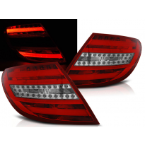 Pilotos Traseros Led Mercedes C-Klasa W204 Sedan 07-10 Rojo/Blanco Led Bar