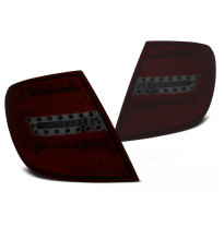 PILOTOS TRASERAOS LED MERCEDES C-KLASA W204 KOMBI 07-10 BARRA LED ROJA HUMO