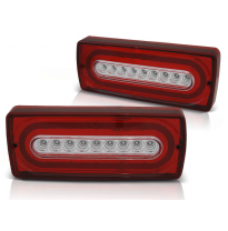 Pilotos Traseros Led Mercedes W463 G-Klasa 90-12 Red White Led-Intermitente Dinamico