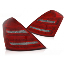 Pilotos Traseros Led Mercedes W221 S-Klasa 05-09 Red White Led-Intermitente Dinamico