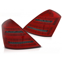 Pilotos Traseros Mercedes W221 S-Klasa 05-09 Red Smoke Intermitentes Dinamicos