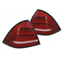 PILOTOS TRASEROS BARRA LED MERCEDES W203 SEDAN 04-07 ROJO BLANCO