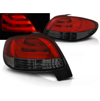 Pilotos Led Peugeot 206 10.98- Rojo Ahumado Led Bar