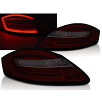 Pilotos Led Porsche Boxster 987 / Cayman 05-08 Rojo Ahumado Con Intermitentes Dinamicos