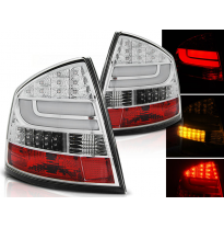 Pilotos Traseros Led Skoda Octavia Ii Sedan 03.04- Cromado Led Bar
