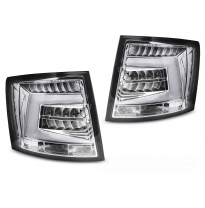 PILOTOS TRASEROS LED CROMADAS PARA SKODA OCTAVIA III 12-20 SW BOMBILLA OEM