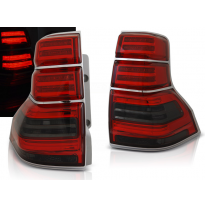 Pilotos Led Toyota Land Cruiser 150 09-13 Rojo Ahumados Led