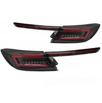 PILOTOS TRASEROS LED DE BARRA NEGRAS AHUMADAS INTERMITENTE DINAMICO aptas para TOYOTA GR86 21-