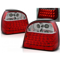 Pilotos Traseros Led Vw Golf 3 09.91-08.97 Rojo/Blanco Led