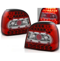 Pilotos Traseros Led Vw Golf 3 09.91-08.97 Rojo/Blanco Led