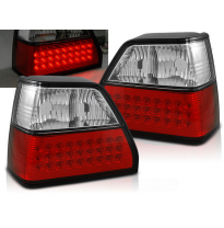 Pilotos Traseros Led Vw Golf 2 08.83-08.91 Rojo/Blanco Led
