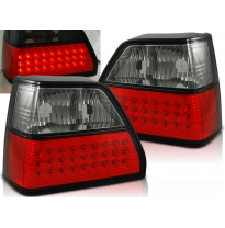 Pilotos Traseros Led Vw Golf 2 08.83-08.91 Rojo Ahumado Led