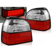 Pilotos Traseros Led Vw Golf 3 09.91-08.97 Rojo/Blanco Led
